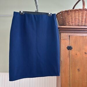 Roz & Ali Elegant Navy Pencil Skirt